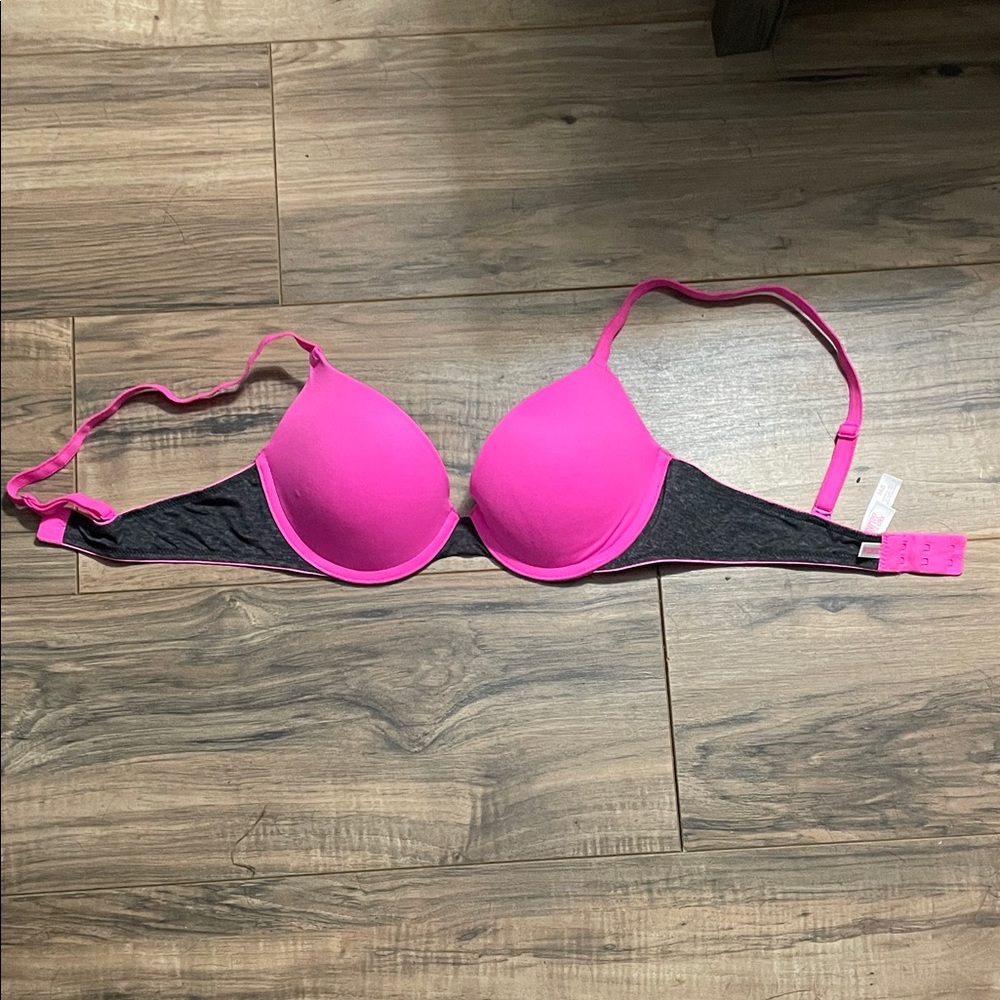 Pink by Victoria Secret Pink and Gray Women's Bra